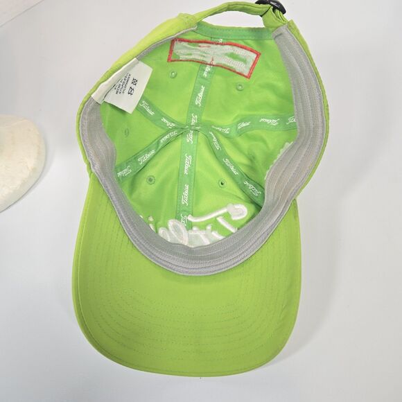 Titleist Foot Joy Men Golf Hat Pro V1 FJ Lime Green Patch Adjustable - RARE - Picture 6 of 7